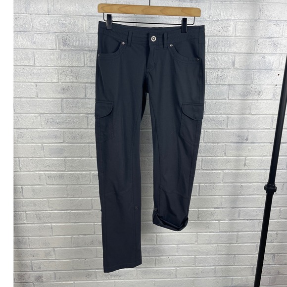 Kuhl Freeflex Roll Up Pants Blue Gray Womans Size 2 Gorpcore Hiking Travel - Picture 1 of 13